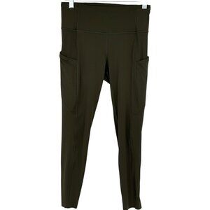 Lululemon Fast Free Tight II 25" Non Reflective Nulux Dark Olive Size 6